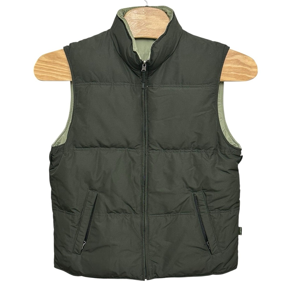 Men's Reversible Eddie Bauer Goose Down Vest Size Medium Gorpcore Streetwear